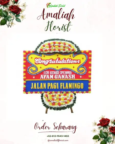 Sewa Papan Bunga Tampung